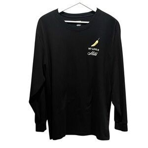 Victoria’s Secret PINK Women’s Oversized T Shirt Long Sleeves Peppers Medium